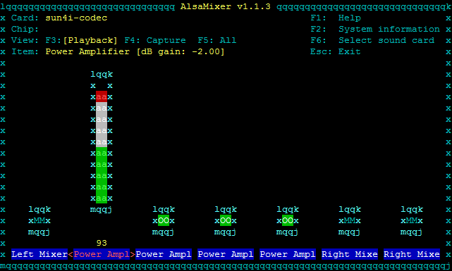 Alsamixer armbian.png